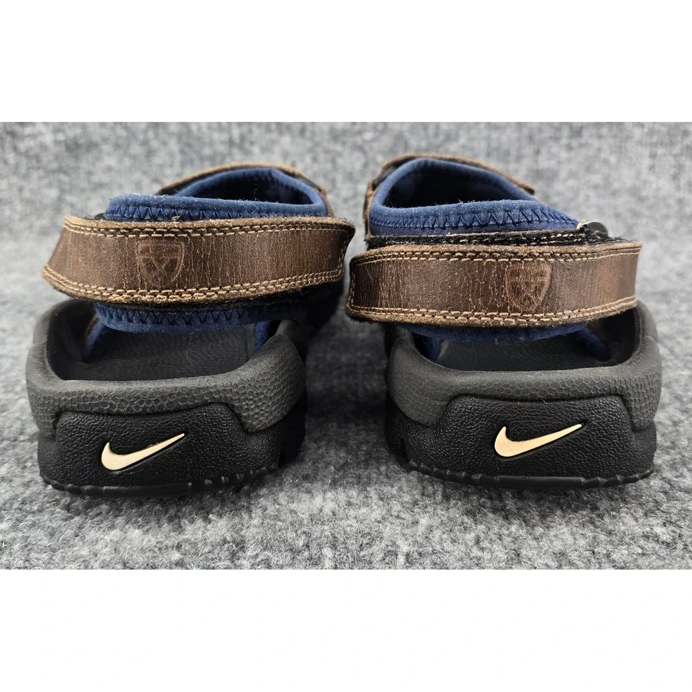 Nike Air Golf Sandals Womens 9 Brown Leather Spiked Strappy Sport 302135-221